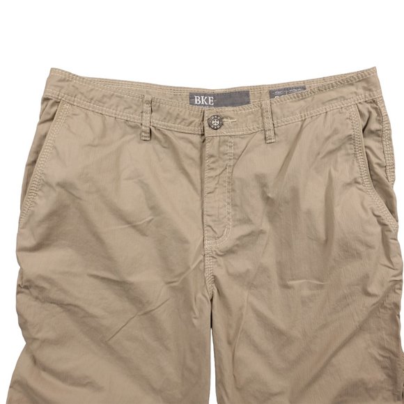 BKE Shorts Standard Fit Mens Size 36x23 Tan Athleisure Normcore Cliff Aluminum - Picture 8 of 14